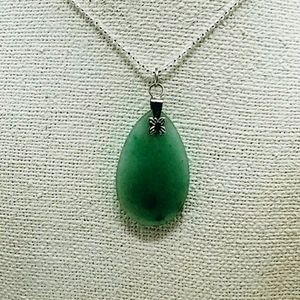 Necklace w/ Moss Agate Stone